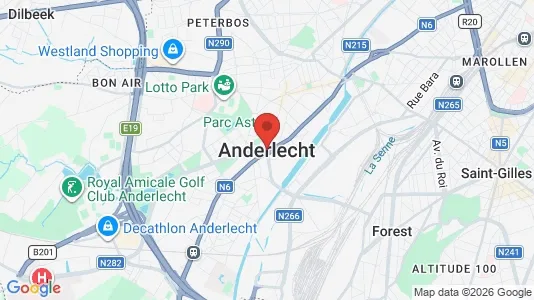 Büros zur Miete i Brüssel Anderlecht – Foto von Google Street View