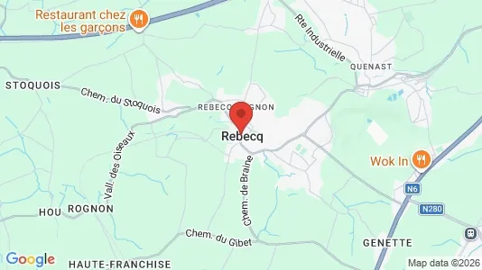 Kontorer til leie i Rebecq – Bilde fra Google Street View