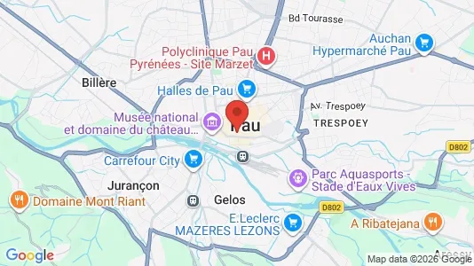 Büros zur Miete i Pau – Foto von Google Street View