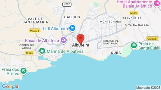 Ravintolat Vuokrattavana i Albufeira - Kuva Google Street Viewstä