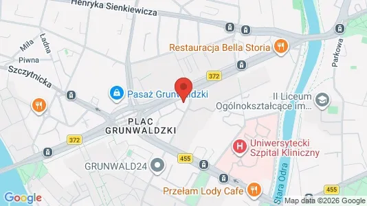Kontorer til leie i Wrocław – Bilde fra Google Street View