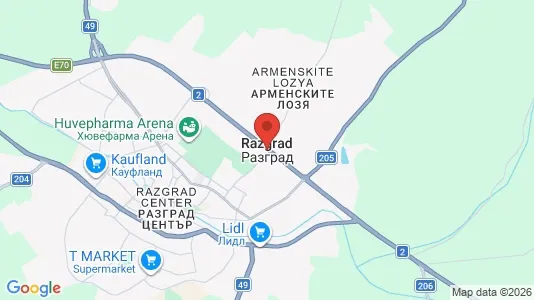 Kaupat Vuokrattavana i Razgrad - Kuva Google Street Viewstä