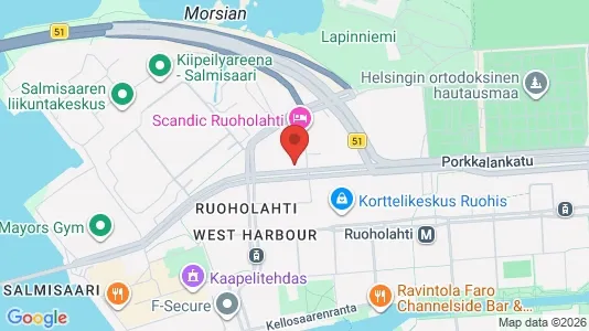 Büros zur Miete i Helsinki Eteläinen - kort over placeringen