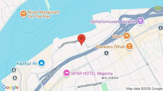 Office spaces for rent i Majorna-Linné - kort over placeringen