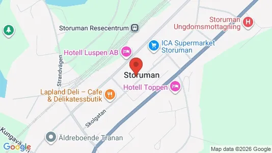 Gewerbeflächen zur Miete i Storuman – Foto von Google Street View
