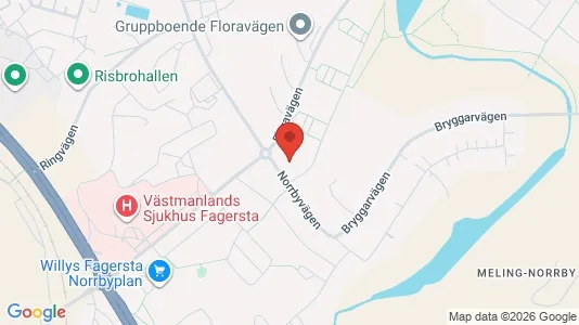 Liikekiinteistöt Vuokrattavana i Fagersta - Kuva Google Street Viewstä