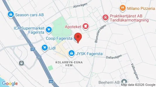 Liikekiinteistöt Vuokrattavana i Fagersta - Kuva Google Street Viewstä