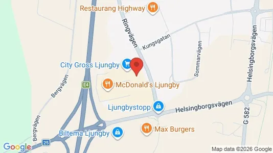 Lokaler til leje i Ljungby - Foto fra Google Street View
