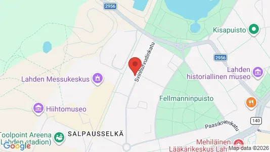 Kantorruimte te huur i Lahti - kort over placeringen