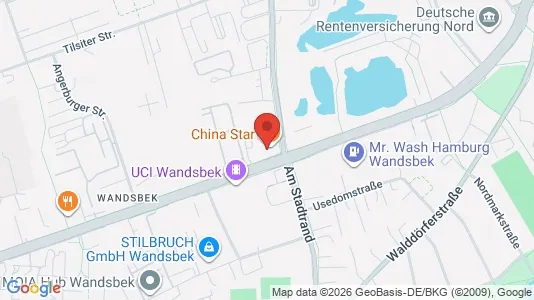 Office spaces for rent i Hamburg Wandsbek - kort over placeringen