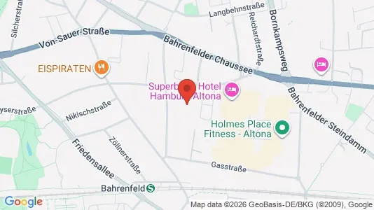 Büros zur Miete i Hamburg Altona - kort over placeringen