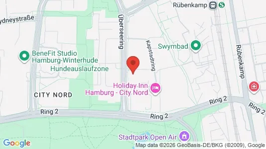 Büros zur Miete i Hamburg Nord - kort over placeringen