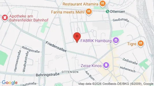 Büros zur Miete i Hamburg Altona - kort over placeringen