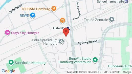Büros zur Miete i Hamburg Nord - kort over placeringen