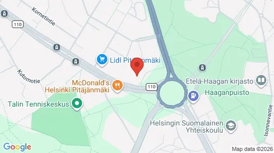 Kontorer til leie i Helsingfors Läntinen - kort over placeringen