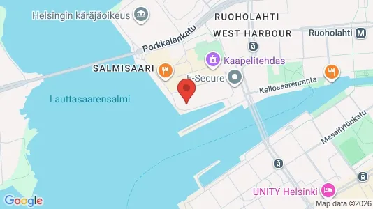 Kontorslokaler för uthyrning i Helsingfors Södra - kort over placeringen