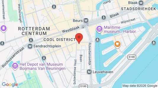 Espacios de oficina En alquiler i Rotterdam Centrum - kort over placeringen