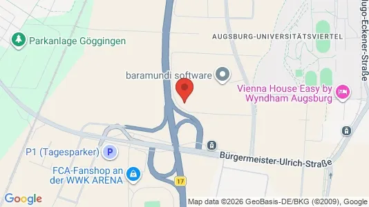 Kontorslokaler för uthyrning i Augsburg – Foto från Google Street View
