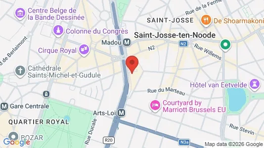 Coworking spaces zur Miete i Brüssel Sint-Joost-ten-Node – Foto von Google Street View