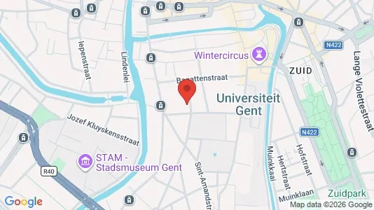 Coworking spaces zur Miete i Stad Gent - kort over placeringen