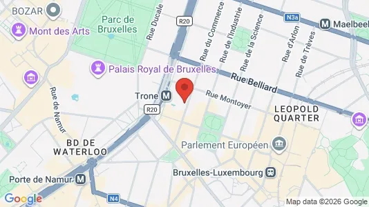 Kontorhoteller til leje i Stad Brussel - Foto fra Google Street View