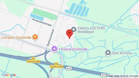 Coworking spaces for rent i Oostende - kort over placeringen