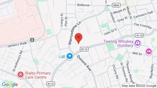 Coworking spaces for rent i Dublin 2 - kort over placeringen