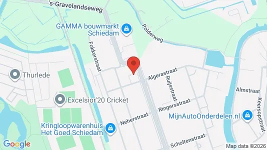 Kontorhoteller til leje i Schiedam - kort over placeringen
