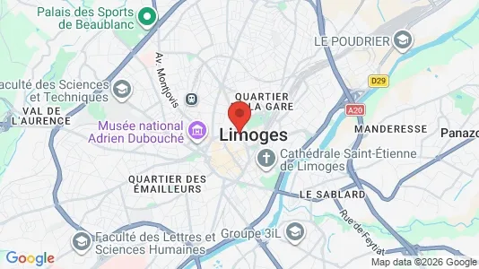 Kontorhoteller til leje i Limoges - Foto fra Google Street View