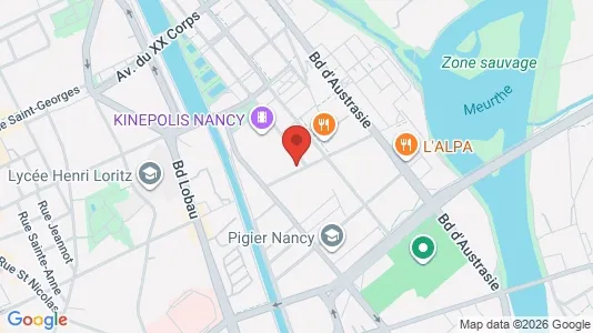 Coworking-tilat Vuokrattavana i Nancy - Kuva Google Street Viewstä