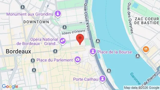 Coworking spaces zur Miete i Bordeaux - kort over placeringen