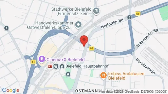 Coworking spaces zur Miete i Bielefeld – Foto von Google Street View