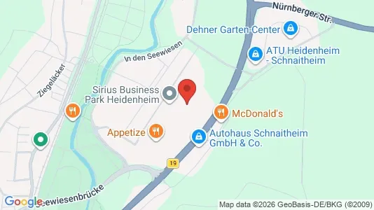Espacios de coworking En alquiler i Heidenheim - kort over placeringen