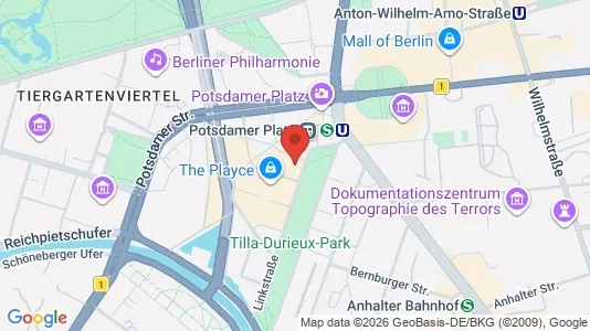 Kontorhoteller til leie i Berlin Mitte - kort over placeringen