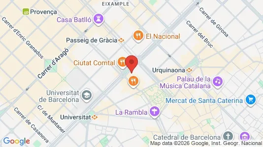 Coworking-tilat Vuokrattavana i Barcelona Eixample - Kuva Google Street Viewstä
