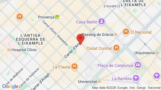 Coworking-tilat Vuokrattavana i Barcelona Eixample - Kuva Google Street Viewstä
