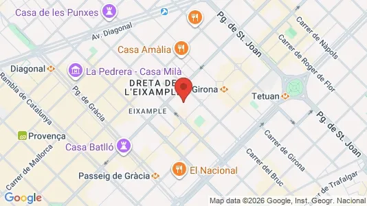 Kontorhoteller til leie i Barcelona Eixample – Bilde fra Google Street View