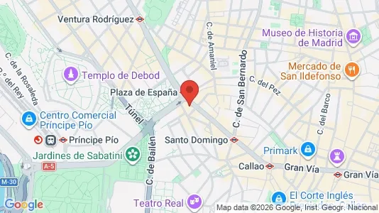 Coworking spaces zur Miete i Madrid Centro – Foto von Google Street View