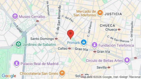 Coworking spaces zur Miete i Madrid Centro – Foto von Google Street View