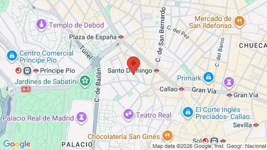 Coworking spaces zur Miete i Madrid Centro - kort over placeringen