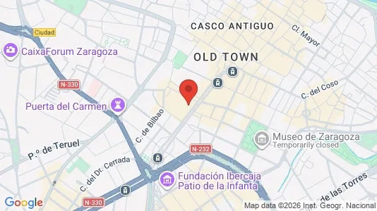 Coworking spaces zur Miete i Zaragoza - kort over placeringen