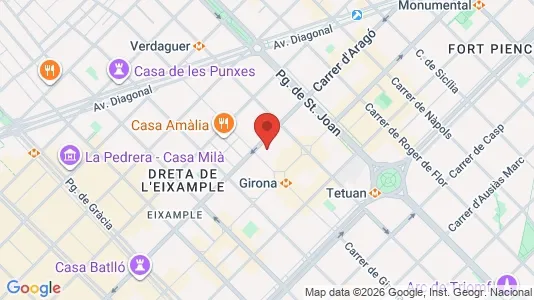 Coworking-tilat Vuokrattavana i Barcelona Eixample - Kuva Google Street Viewstä