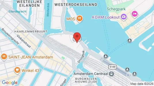 Lokaler til leje i Amsterdam Centrum - kort over placeringen