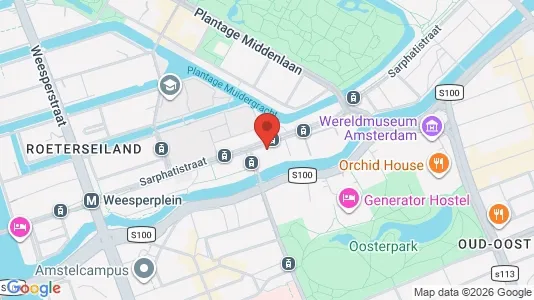 Commercial properties for rent i Amsterdam Centrum - kort over placeringen