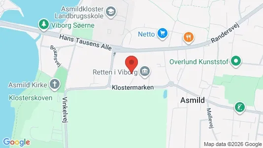 Kontorslokaler för uthyrning i Viborg - kort over placeringen