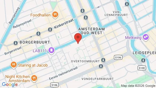 Büros zur Miete i Amsterdam Oud-West – Foto von Google Street View
