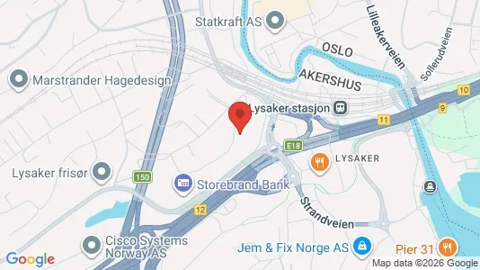 Kontorlokaler til leje i Bærum - Foto fra Google Street View