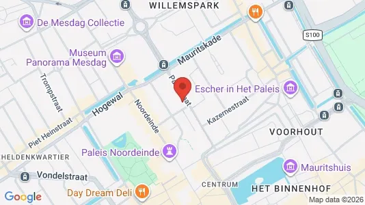 Office spaces for rent i The Hague Escamp - kort over placeringen