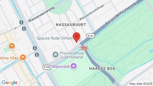 Office spaces for rent i The Hague Escamp - kort over placeringen