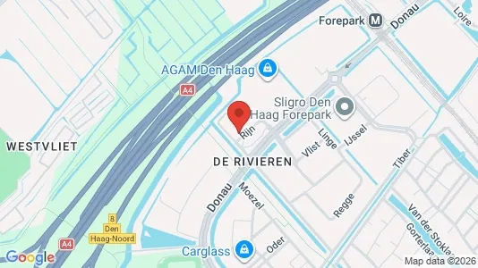 Office spaces for rent i The Hague Escamp - kort over placeringen